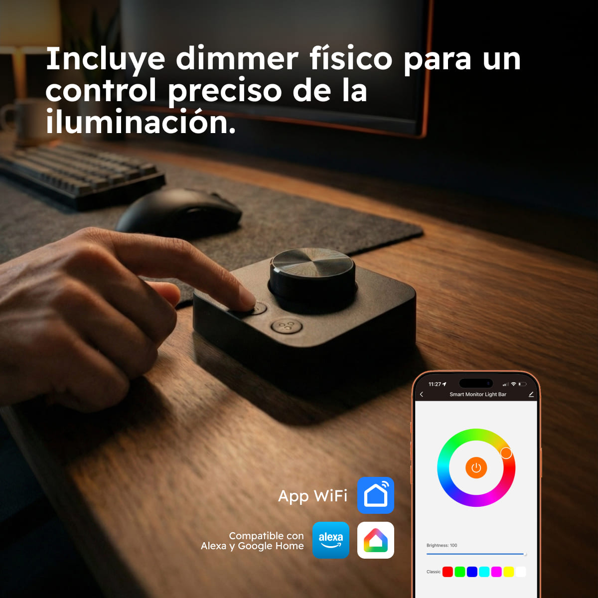 Striva Light Bar – Barra de Luz LED para Monitor con Dimmer